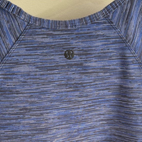 Lululemon Lab City Long Sleeve Puff Shoulder Pullover - Space Dye Blue - Small - Picture 12 of 14